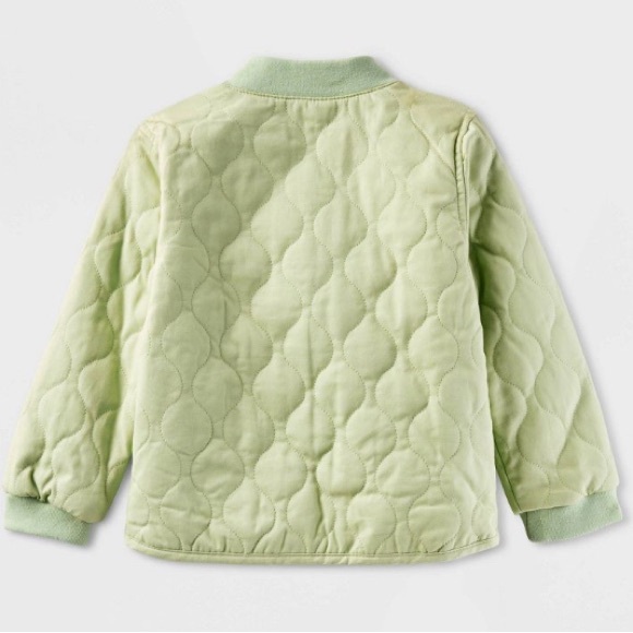 Toddler Boys' Solid Quilted Jacket - Cat & Jack™ Green - Picture 2 of 3